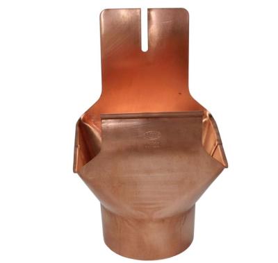 картинка Выход  из квадратного желоба 250x80 мм медь классик, kupfer classic Zambelli