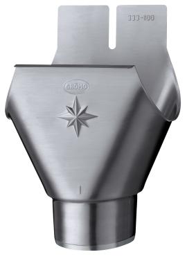 картинка Воронка полукруглого желоба 333/120 мм патинированный серо-голубой Rheinzink