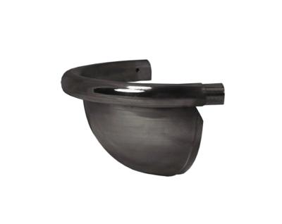 картинка Заглушка универсальная полукруглая d=150 Rooftop PU, чёрный матовый, RAL 9005 Aquasystem