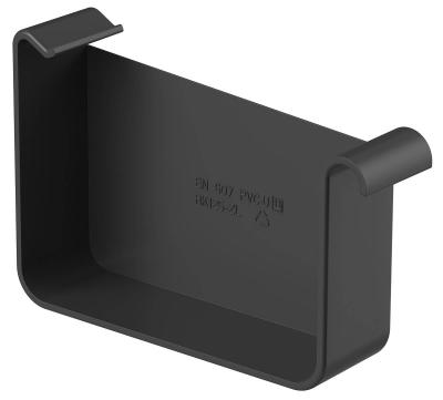 картинка Заглушка правая 125 мм, ПВХ чёрный, RR 33 Galeco