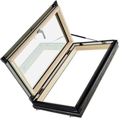 картинка Мансардный люк Designo R35 WDA, однокамерный, H2DR с термоблоком, правое открывание, из дерева, 54*98