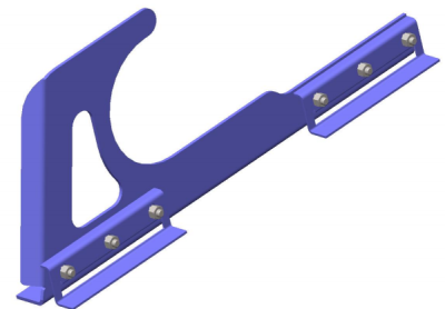 картинка Крюк монтажный (фальцевая кровля) красный, RAL 8004 ТД ФЭЗ