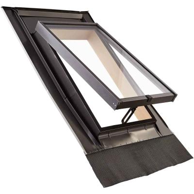 картинка Мансардный люк Designo R27 WDL, однокамерный, с окладом EDZSB для профилированной кровли (до 5см), дерево, 45*73