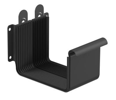 картинка Соединитель желоба 125 мм, сталь чёрный, RAL 9005 Galeco